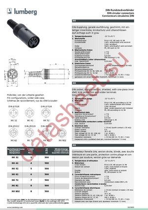 XK 62 datasheet  